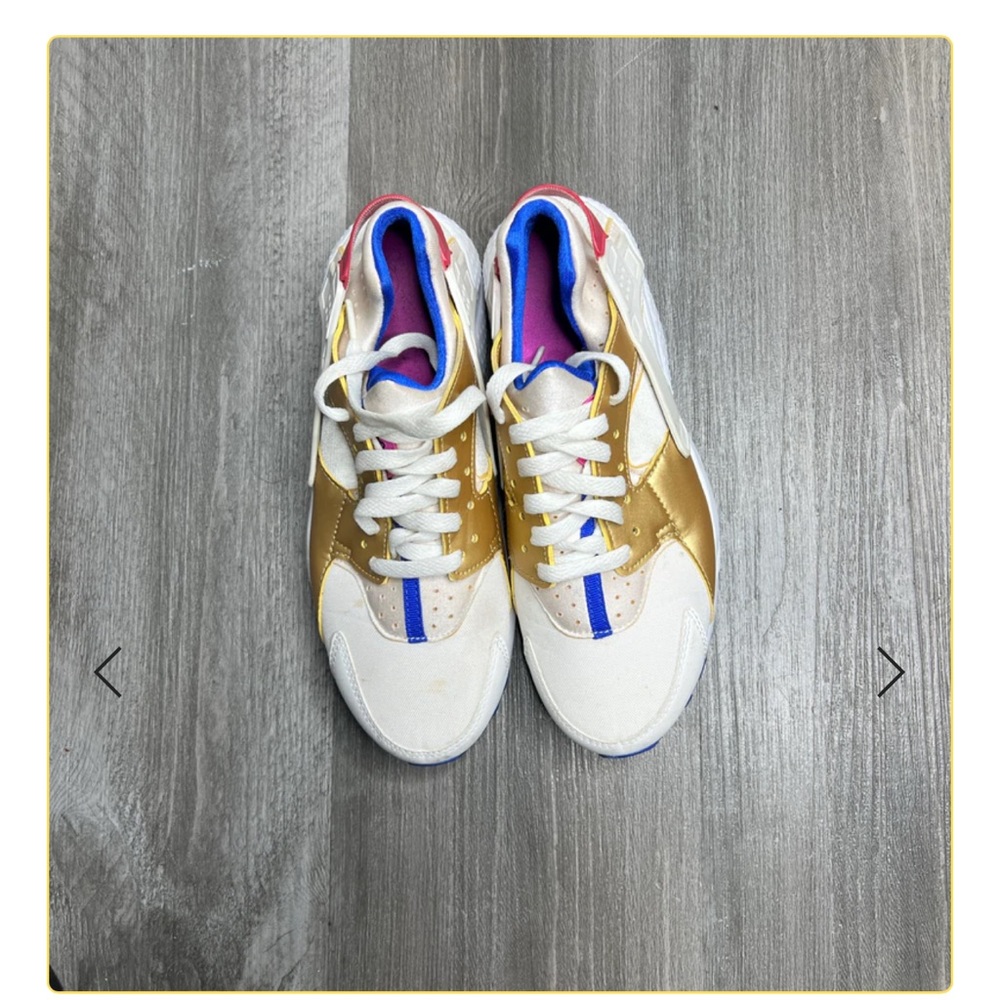 Nike Huarache Run GS ‘Peanut Butter & Jelly’ Size 7Y - Picture 2 of 9